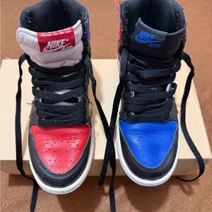 Nike Kids Black, Red, and Blue Sneakers